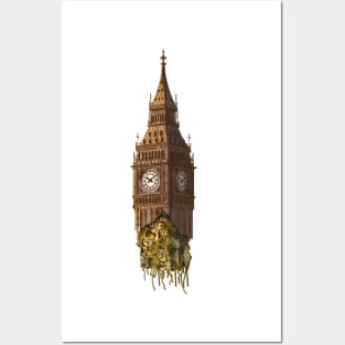 Broken Big Ben Posters and Art